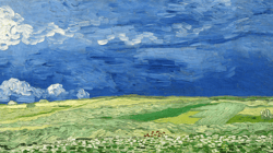 samsung frame tv art van gogh's wheatfield under thunderclouds samsung art tv  digital download  frame tv art