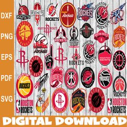 bundle 37  files houston rockets baseball team svg, houston rockets svg, nba teams svg, nba svg, png, dxf, eps