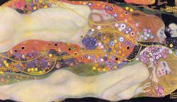 samsung frame tv art gustav klimt's water serpents ii digital download for samsung frame  samsung art tv