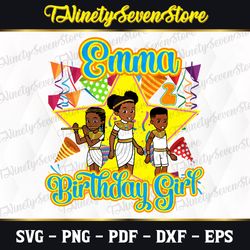personalized name and age gracie's corner birthday girl svg, gracies corner birthday svg, cartoon, gracies corner custom