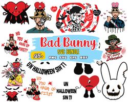 bad bunny halloween, bad bunny halloween svg, bad bunny png, instant download