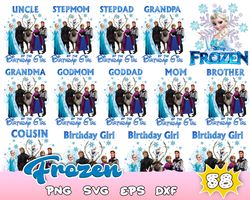 frozen birthday png, frozen clipart bundle, elsa png, frozen 2 clipart olaf instant download, frozen pngs for iron on ts