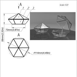 project 183. stained glass printable pattern. brillant3d