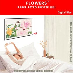 027 retro poster (big) flowers