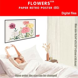 028 retro poster (big) flowers