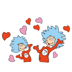 thing 1 thing 2 valentine svg, valentine svg, dr seuss svg, thing 1 thing 2 svg digital download