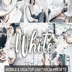 7 mobile & desktop lightroom presets white instagram filter