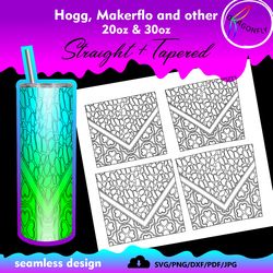 v split shamrock burst template | seamless tumbler wrap | svg png jpg dxf pdf - 152