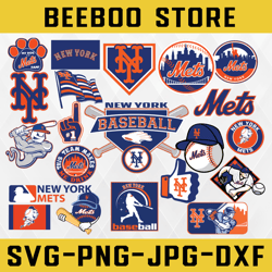 21 files new york mets svg, baseball clipart, cricut ny mets svg, cutting files, mlb  svg, instant download