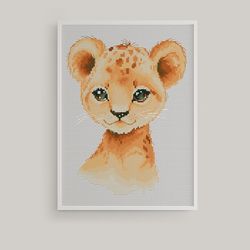 leon, cross stitch pattern, cat cross stitch, animal cross stitch, counted cross stitch, leon cross stitch