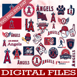 bundle 31 files los angeles angels baseball team svg ,los angeles angels svg, mlb team  svg, mlb svg, png, dxf, eps, jpg