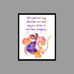 monterey jack chip 'n' dale rescue rangers disney set art print digital files decor nursery room watercolor