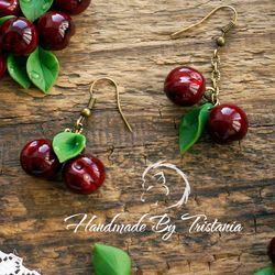 cherry earrings