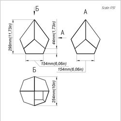 project 202. stained glass printable pattern. brillant3d