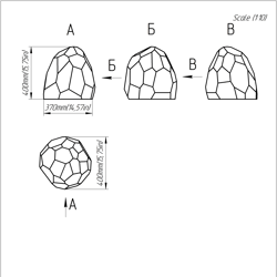 project 209. stained glass printable pattern. brillant3d