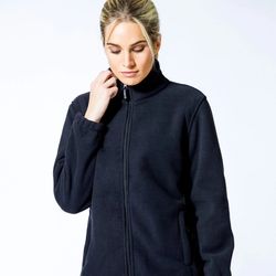 outdoor fleece jacket, black