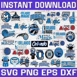 bundle 40 files orlando magic basketball team svg, orlando magic svg, nba teams svg, nba svg, png, dxf, eps