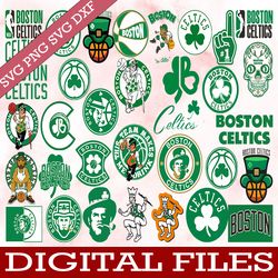 bundle 37 files boston celtics basketball team svg, boston celtics svg, nba teams svg, nba svg, png, dxf, eps