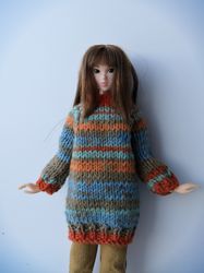 blythe pullip barbie poppy parker fr it knit oversize sweater dress