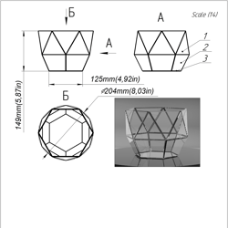 project 216. stained glass printable pattern. brillant3d