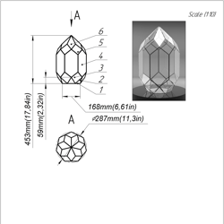 project 217. stained glass printable pattern. brillant3d