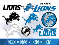 detroit lions svg bundle , detroit lions svg dxf eps png , n f l teams svg , digital download