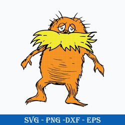 lorax svg, dr. seuss charater svg, dr. seuss svg, png dxf eps file