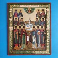 the holy optina elders icon | orthodox gift | free shipping from the orthodox store