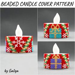 christmas gift boxes battery operated tea light cover pattern beading candle holder winter holiday decor do it yourself