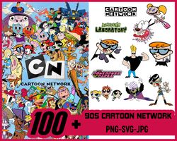 90s cartoon network 34 designs - 100 files bundle svg digital downloads