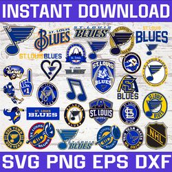 bundle 31 files st louis blues hockey team svg, st louis blues svg, nhl svg, nhl svg, png, dxf, eps, instant download