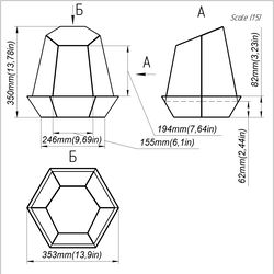 project 230. stained glass printable pattern. brillant3d