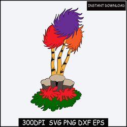 the original design of dr. seuss svg file download the lorax, truffula trees  instant download files