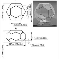 project 246. stained glass printable pattern. brillant3d