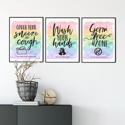 health room poster printable, school health office decor, nurse office wall art, doctor office prints, waiting room art