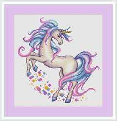 unicorn cross stitch pattern baby cross stitch pattern rainbow cross stitch pattern girl cross stitch pattern