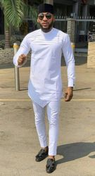 african men clothing, 2pics men sets, cotton fabric, different sizes and colors, men wesrs, all occassion, wedding suit