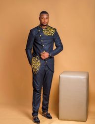 african men clothing, 2pics men sets, cotton fabric, different sizes and colors, men wesrs, all occassion, wedding suit