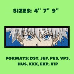 killua eyes embroidery design, anime eyes embroidery, anime pes design, machine embroidery pattern, anime digitizing