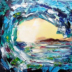 Wave Painting Ocean Original Art Seascape Wall Art Acrylic Artwork