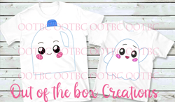 milky and ghosty lankybox sublimation png svg