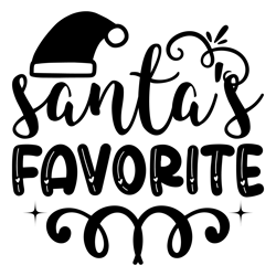 santas-favorite-baby for typography tshirt design print raedy  file download