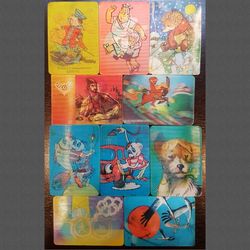 vintage calendar cards overflow volume stereos animated films ussr 10 pcs