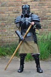 15 century medieval larp warrior steel "dwarves moria " full suit of armor cuirass armor suit