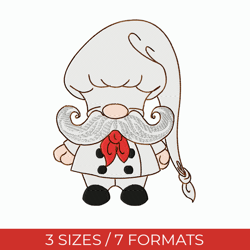 chef embroidery design, embroidery file, pes embroidery designs, gnome embroidery, kitchen embroidery, towel embroidery