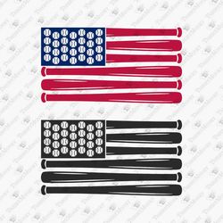 baseball american flag patriotic vinyl cut file graphic