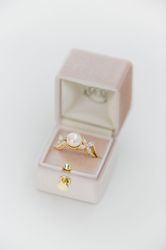velvet ring box monogrammed vintage style classic handmade monogram engagement wedding ring proposals styled shoots