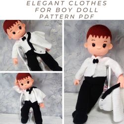 crochet best funny clothes for boy doll valentines day