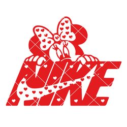 Minnie Mouse Nike Svg, Valentines Svg, Disney Valentine Svg Instant Download