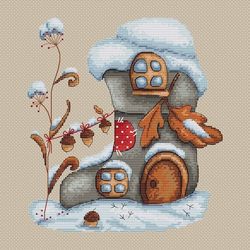 winter boot - cross stitch pattern new year gift chart christmas sock cross stitch pattern magic sock cross stitch